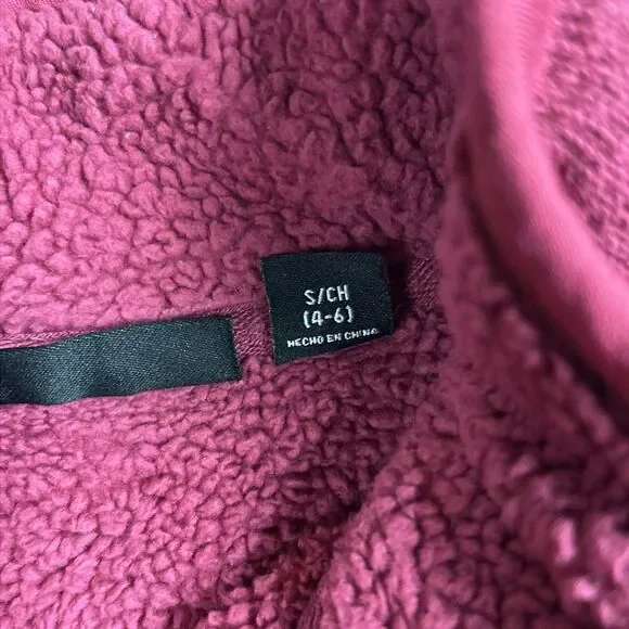 SwissTech Womens Shirt Top Full Zip Fleece Lined Sz. S 4-6 Dark Pink - Picture 11 of 14